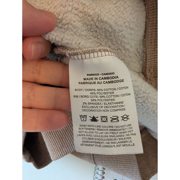 Nike Womens Cropped Training Hoodie Medium Brown Casual Sweatshirt Athletic - Picture 4 of 4